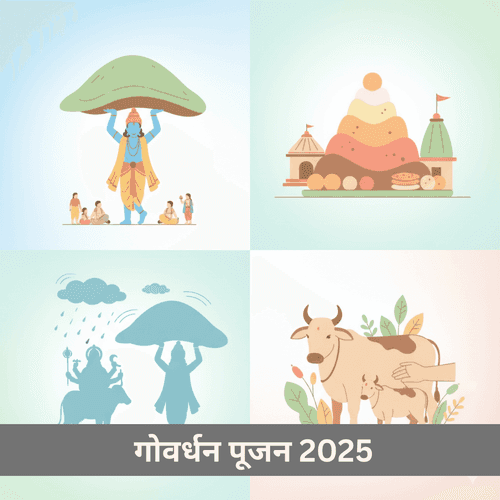 गोवर्धन पूजन 2025 : तिथि, शुभ मुहूर्त और विधियां