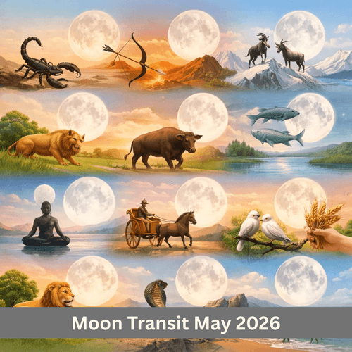 Moon Transit May 2026: Complete Zodiac Change Timeline