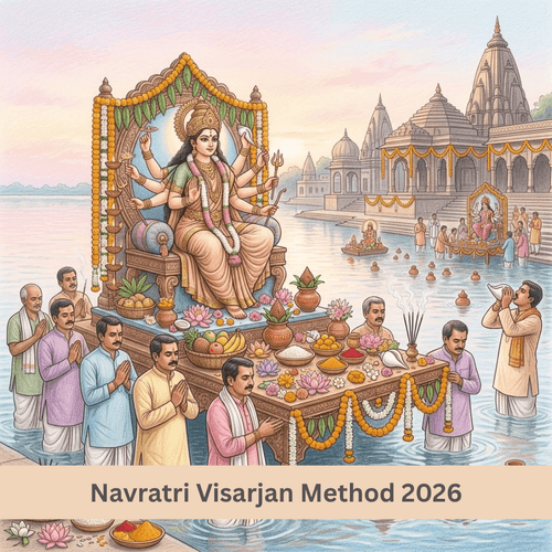 Navratri Visarjan Method 2026