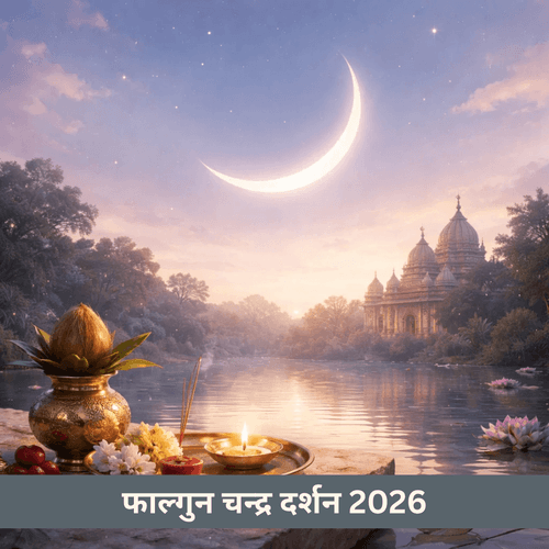 2026 फाल्गुन चंद्र दर्शन: तिथि और शुभ समय