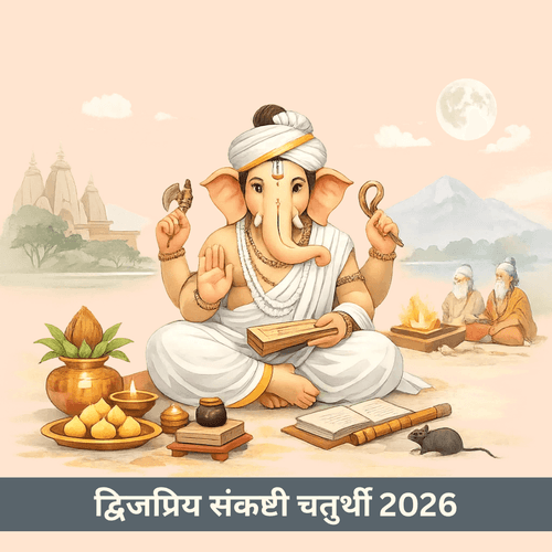द्विजप्रिय संकष्टी चतुर्थी 2026: तिथि, चतुर्थी तिथि और चंद्र उदय समय