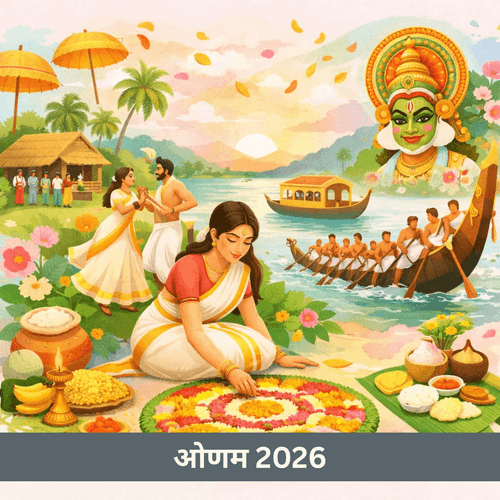 ओणम पर्व 2026: तिरुवोनम तिथि, महत्व, कथा और मुख्य अनुष्ठान