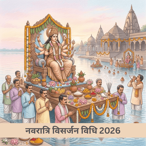 नवरात्रि विसर्जन विधि 2026