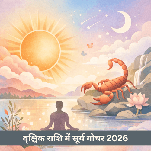 वृश्चिक में सूर्य गोचर 16 नवंबर 2026: परिवर्तन, गहराई और आंतरिक शक्ति का समय