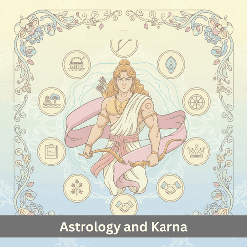 What does astrology reveal about Karna and why is he neither hero nor villain