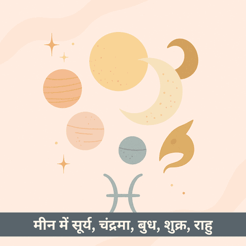 क्या मीन राशि में सूर्य, चंद्रमा, बुध, शुक्र और राहु की पंचग्रही युति भ्रम या मोक्ष लाएगी? (28-30 मार्च 2025)