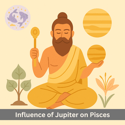 Complete Influence of Ruling Planet Jupiter on Pisces