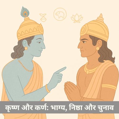 कृष्ण-कर्ण का संवाद: भाग्य, निष्ठा और चुनाव की गाथा