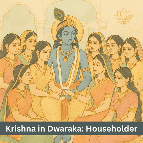 Krishna in Dwaraka: The Divine Householder and the Enigma of 16,108 Wives