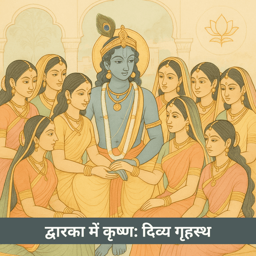 द्वारका में कृष्ण: दिव्य गृहस्थ और 16,108 रानियों का रहस्य