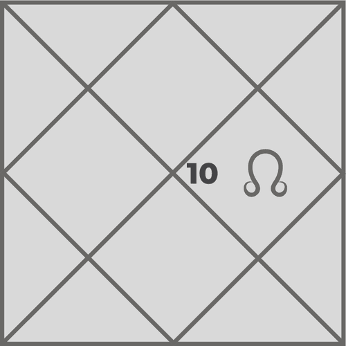 What is the effect of Rahu in the tenth house and how does it influence career, respect and success