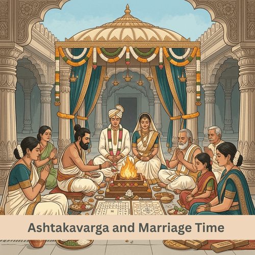 Ashtakavarga Configuration and Marriage Time Assessment