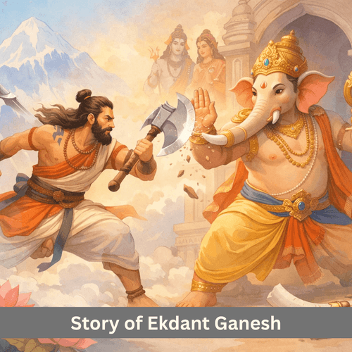 The Battle of Parashurama and Ganesha: Story of Ekadanta