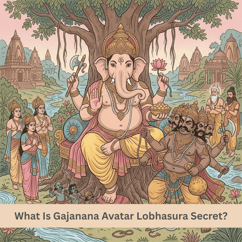 What Is Gajanana Avatar Lobhasura Secret?