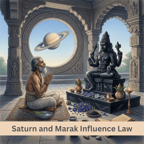 Saturn Mahadasha and Marak Influence Law