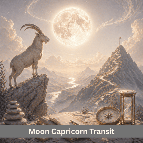 Moon Transit in Capricorn: Discipline, Responsibility and Structure