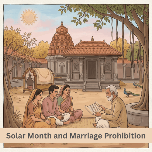 Solar Month and Marriage Prohibition