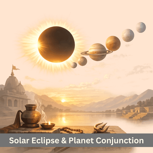 The Effect of the Solar Eclipse and Five Planet Conjunction on 17 February 2026