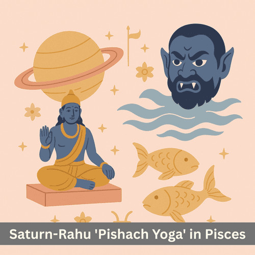 Will the Saturn and Rahu 'Pishach Yoga' in Pisces Test the Fire of Your Karma? (March 29 - May 18 2025)