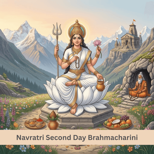 Navratri Second Day Brahmacharini