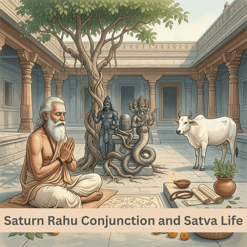 Saturn Rahu Conjunction and Satva Life