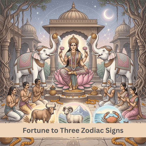 Gajalakshmi Rajyoga Brings Fortune to Three Signs Subtitle