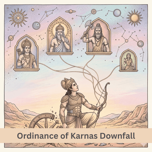 The Cosmic Ordinance of Karnas Downfall