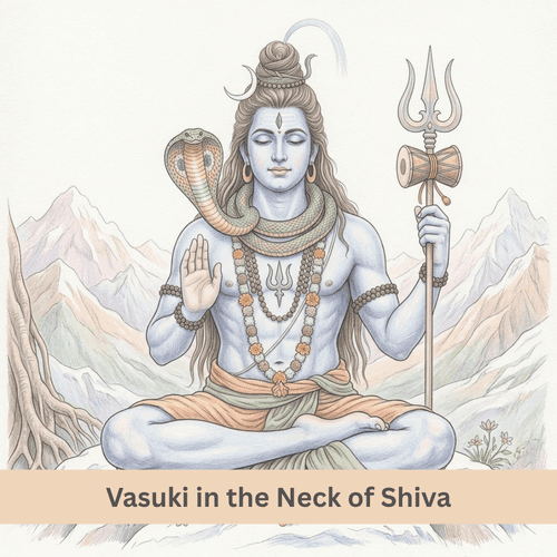 Vasuki in the Neck of Shiva