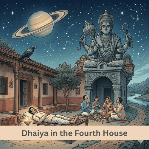 Dhaiya in the Fourth House