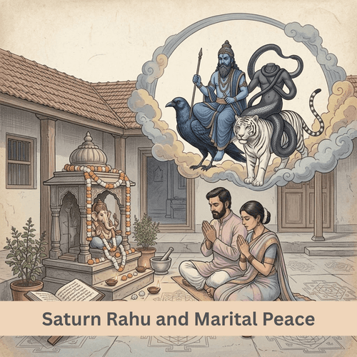 Saturn Rahu Conjunction and Marital Peace
