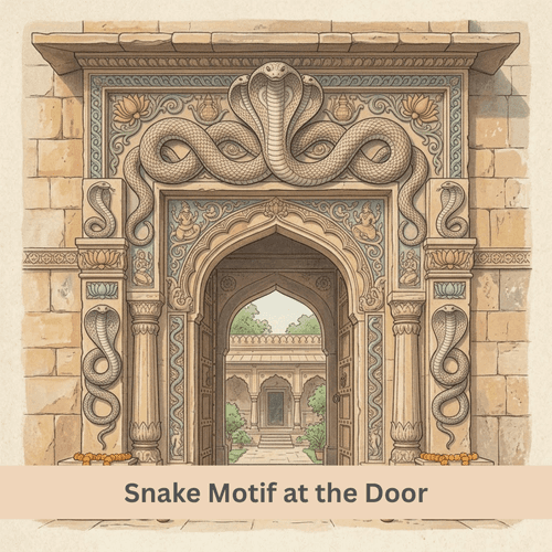 Snake Motif at the Door