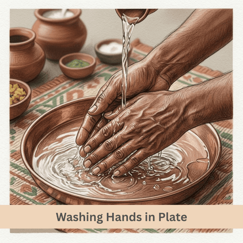 Washing Hands in Plate