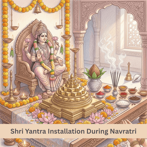 Shri Yantra Installation During Navratri