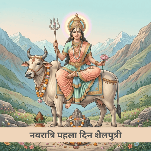 नवरात्रि पहला दिन शैलपुत्री