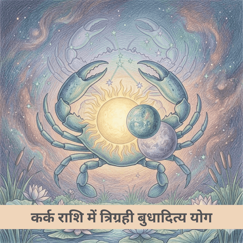 कर्क राशि में त्रिग्रही बुधादित्य योग