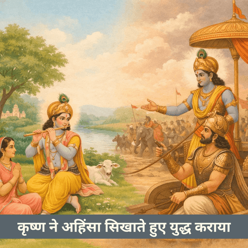 कृष्ण ने अहिंसा सिखाते हुए युद्ध क्यों कराया