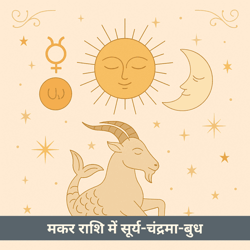 क्या मकर राशि में सूर्य चंद्रमा और बुध की त्रिवेणी युति आपके जीवन में मौन या महाज्ञान लाएगी?