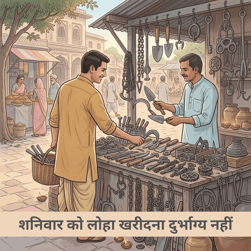 शनिवार को लोहा खरीदना दुर्भाग्य नहीं