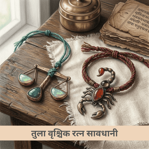 तुला वृश्चिक रत्न सावधानी