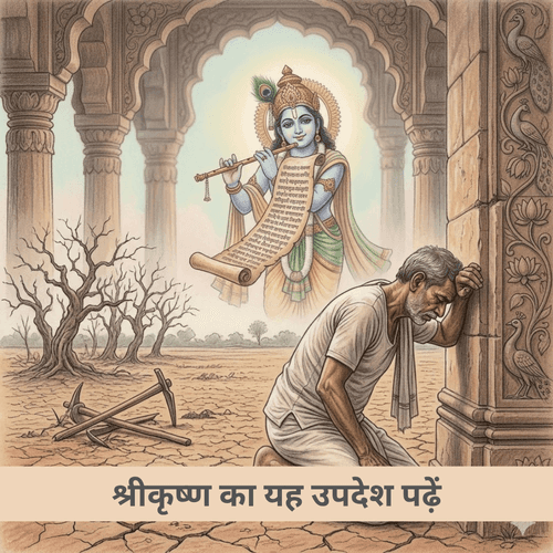जब जीवन में कुछ भी काम न करे तो श्रीकृष्ण का यह उपदेश पढ़ें
