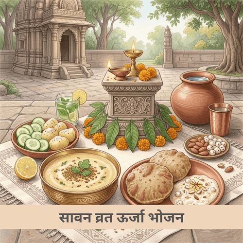 सावन व्रत ऊर्जा भोजन