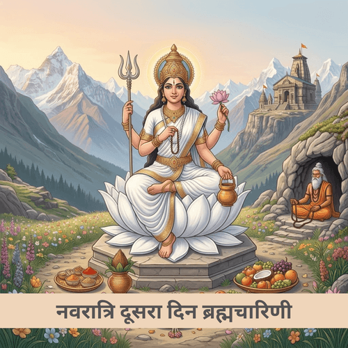 नवरात्रि दूसरा दिन ब्रह्मचारिणी