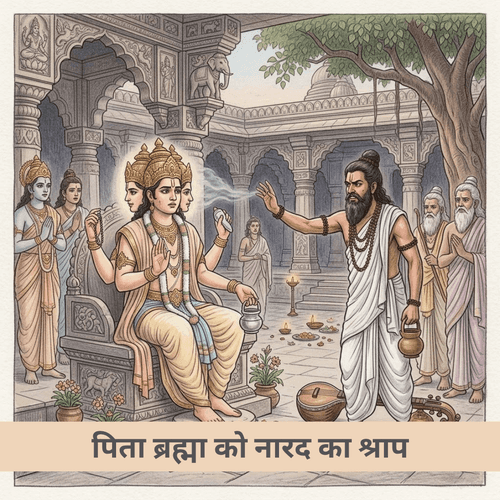 पिता ब्रह्मा को नारद का श्राप