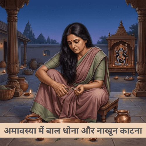 अमावस्या में बाल धोना और नाखून काटना