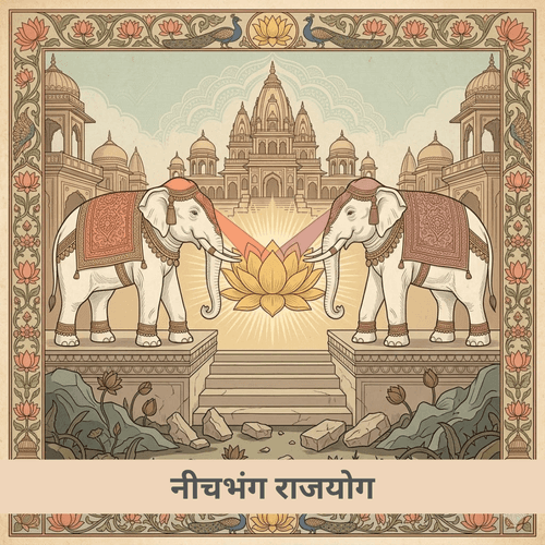 परस्पर दृष्टि नीचभंग राजयोग: दो निर्बलों का योग