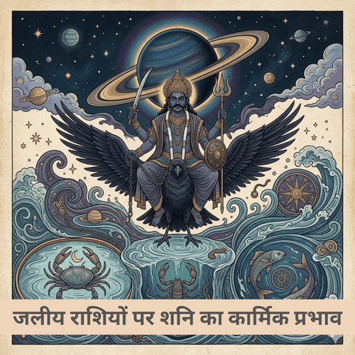 जलीय राशियों पर शनि का कार्मिक प्रभाव
