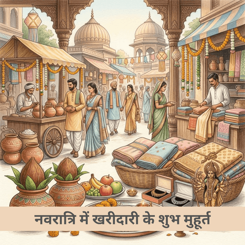 नवरात्रि में खरीदारी के शुभ मुहूर्त