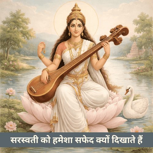 सरस्वती को हमेशा सफेद क्यों दिखाते हैं
