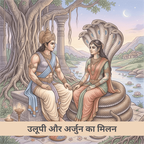 उलूपी और अर्जुन का मिलन