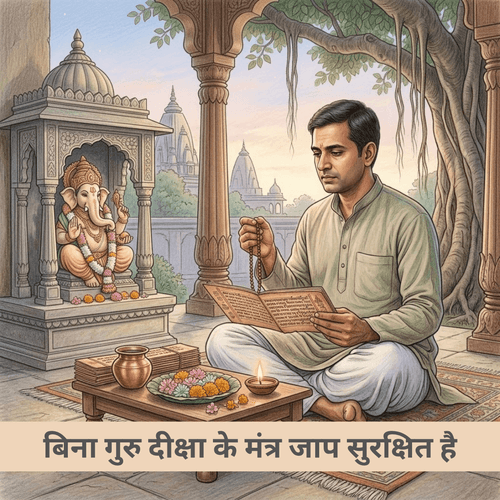 बिना गुरु दीक्षा के मंत्र जाप सुरक्षित है